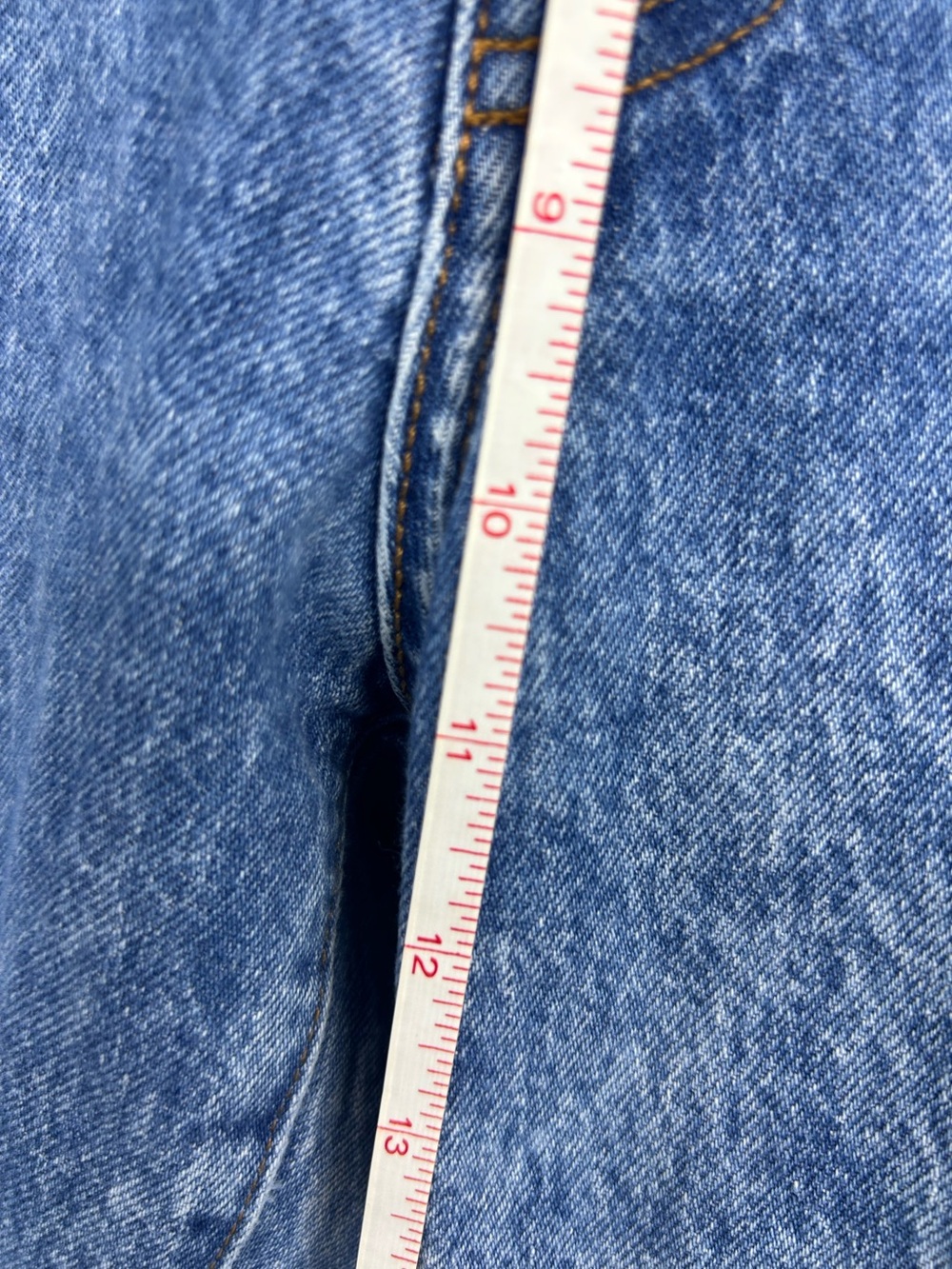 Khaite Women’s Vivian Stretch Denim Bootcut Jeans in Bryce Blue Size 30 - Picture 11 of 13